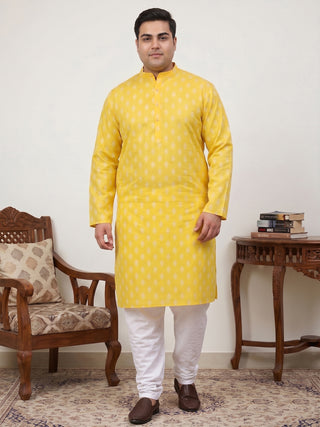 Floral Printed Kurta with Pyjama for Men