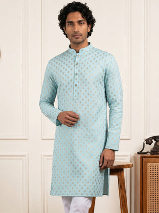 Men’s Foil Print Traditional Kurta