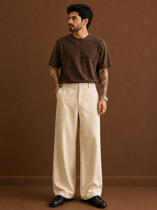 Men Straight Fit Korean Pants