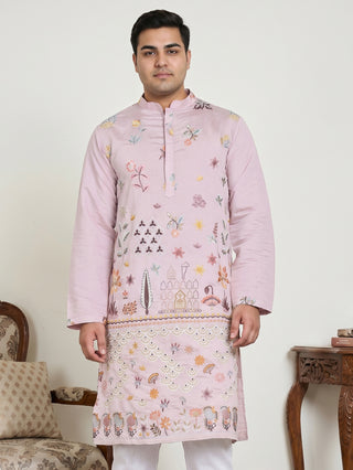 Floral Embroidered and Sequins Kurta