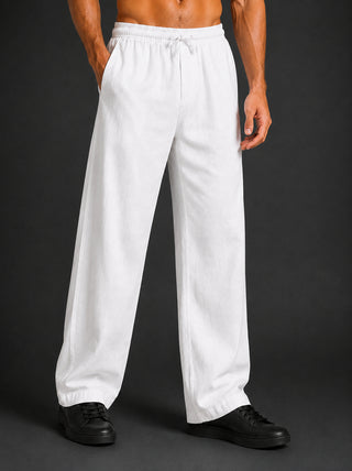 Men’s Relaxed Fit Linen Trousers