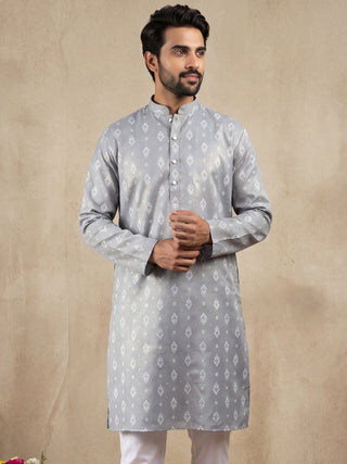 Men’s Foil Print Traditional Kurta