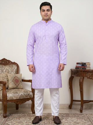 Floral Printed Kurta with Pyjama for Men
