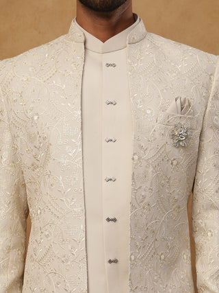 Men's Embroidered Indo-Western Set