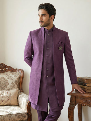 Designer Cotton Blend Indo-Western Set