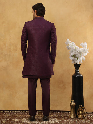 Designer Cotton Blend Sherwani Set