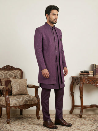 Designer Cotton Blend Indo-Western Set