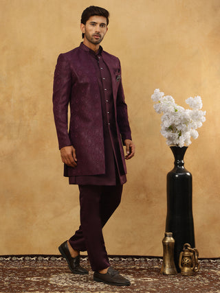 Designer Cotton Blend Sherwani Set
