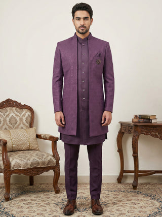 Designer Cotton Blend Indo-Western Set