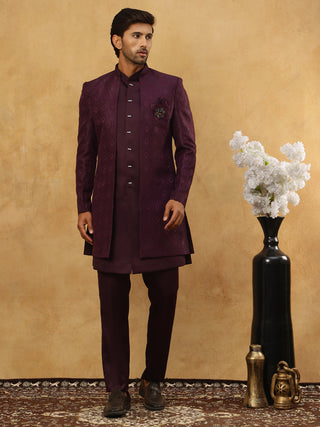 Designer Cotton Blend Sherwani Set