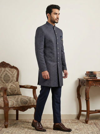 Classic Woven Jacquard Indo-Western Set