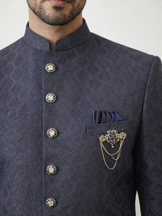 Classic Woven Jacquard Indo-Western Set
