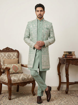 Japanese Embroidered Indo-Western Set