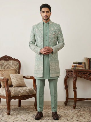Japanese Embroidered Indo-Western Set