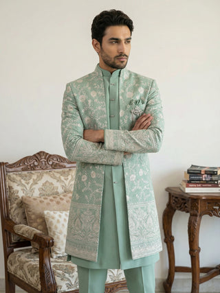 Japanese Embroidered Indo-Western Set