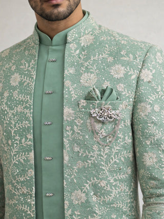 Japanese Embroidered Indo-Western Set