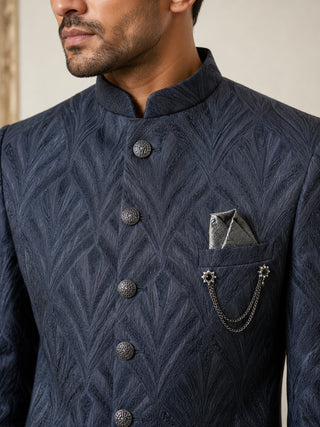 Woven Design Jacquard Indo-Western Set