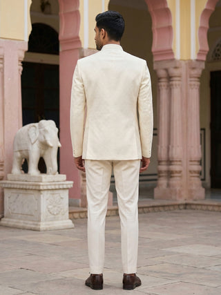 Men Woven Jacquard Indo-Western Set