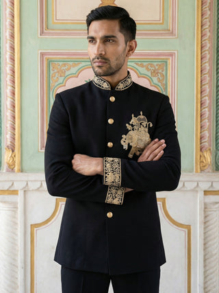 Japanese Embroidered Indo-Western Set