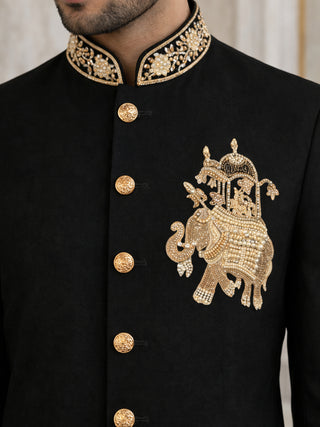 Japanese Embroidered Indo-Western Set