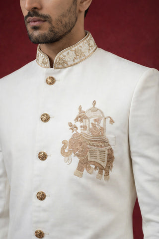 Japanese Embroidered Indo-Western Set
