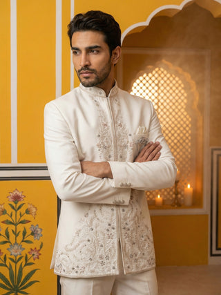 Japanese Embroidered Indo-Western Set