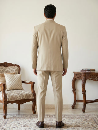 Cotton Blend Solid Indo-Western Set