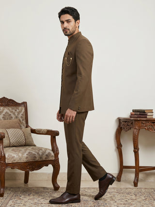 Cotton Blend Solid Indo-Western Set