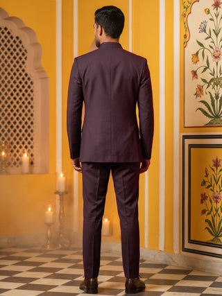 Cotton Blend Solid Indo-Western Set