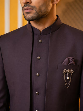 Cotton Blend Solid Indo-Western Set