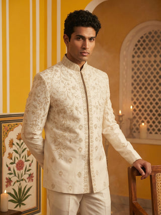 Japanese Embroidered Indo-Western Set