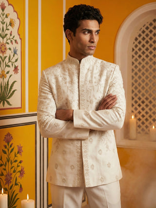 Japanese Embroidered Indo-Western Set