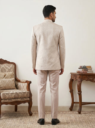 Jacquard Silk Ethnic Indo-Western Set