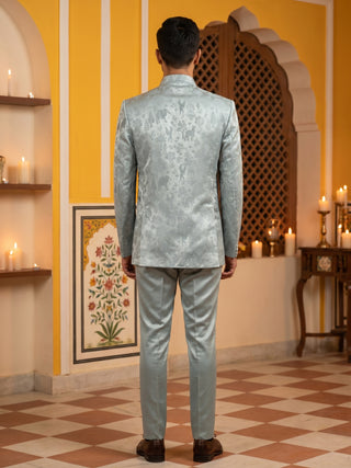 Premium Silk Jacquard Indo-Western Set for Men