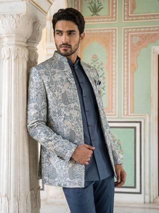 Men's Stylish Jacquard Indo-Western Set