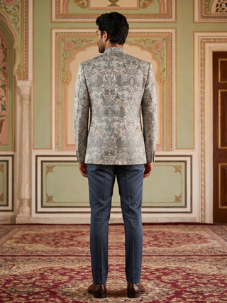Men's Stylish Jacquard Indo-Western Set