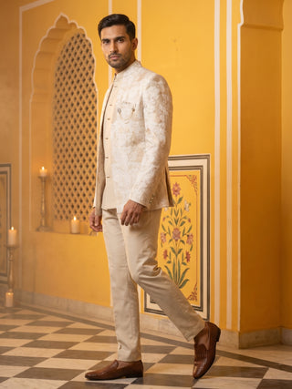 Men's Stylish Jacquard Indo-Western Set