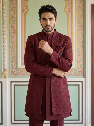 Men's Imported Japanese Fabric Indo-Western Set