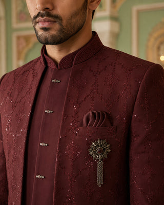 Men's Imported Japanese Fabric Indo-Western Set