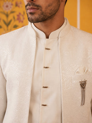 Men’s Velvet Embroidered Indo-Western Set