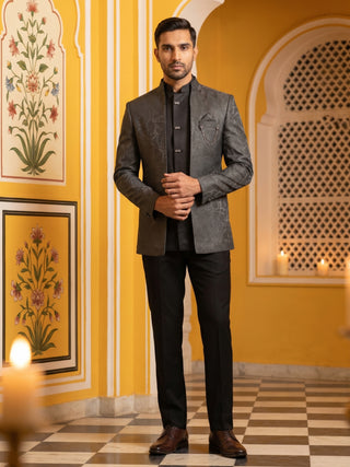 Premium Cotton Blend Woven Design Indo-Western Set