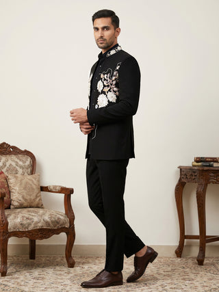 Imported Japanese Fabric Embroidered Indo-Western Set
