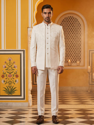 Imported Japanese Fabric Embroidered Indo-Western Set