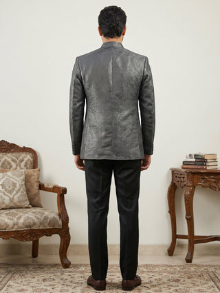 Men's Woven Design Indo-Western Set