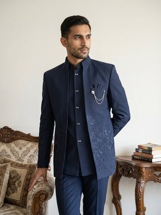 Embroidered Japanese Fabric Indo-Western Set