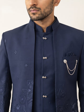Embroidered Japanese Fabric Indo-Western Set