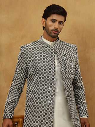 Premium Embroidered Indo-Western Set for Men