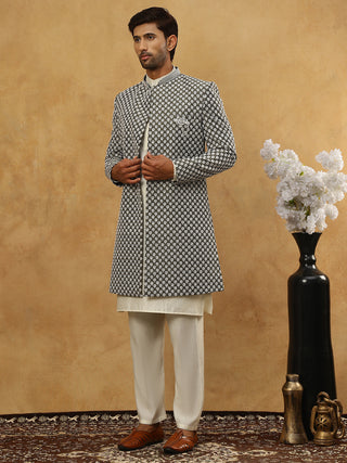 Premium Embroidered Indo-Western Set for Men