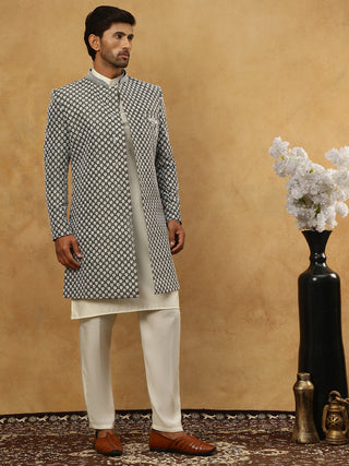 Premium Embroidered Indo-Western Set for Men