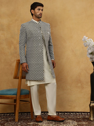Premium Embroidered Indo-Western Set for Men